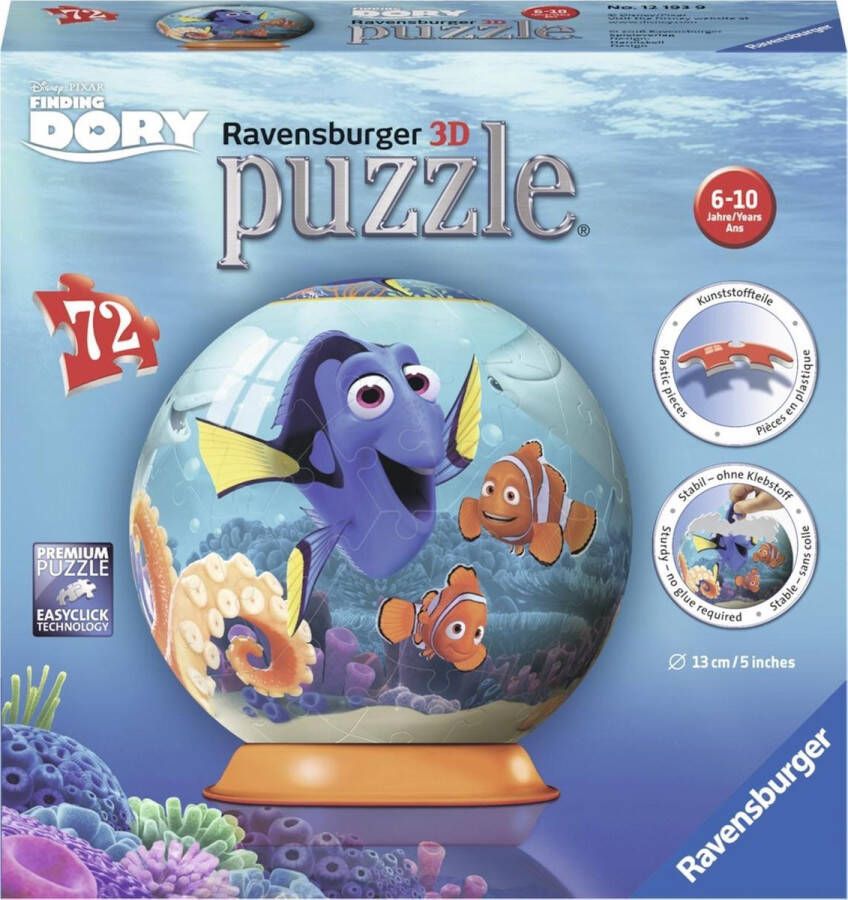 Ravensburger Disney Finding Dory 3D Puzzel 72 stukjes