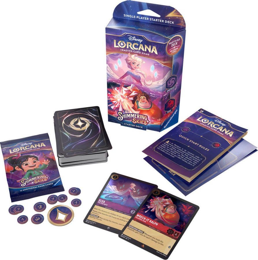 Ravensburger Disney Lorcana: Starter Deck Wreck-It Ralph & Elsa Set 5 – Trading Card Game (ENG)
