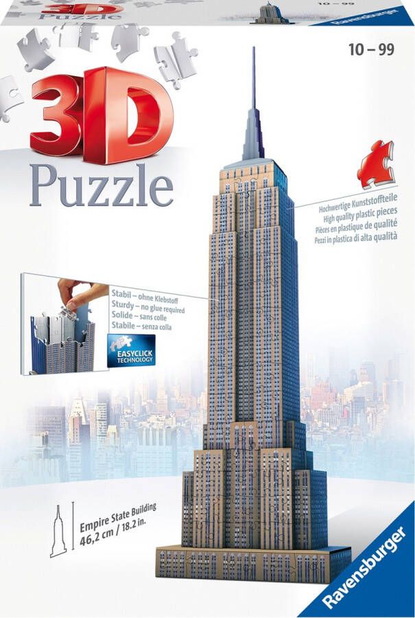 Ravensburger puzzel 216 stukjes 3D gebouwen midi empire state building