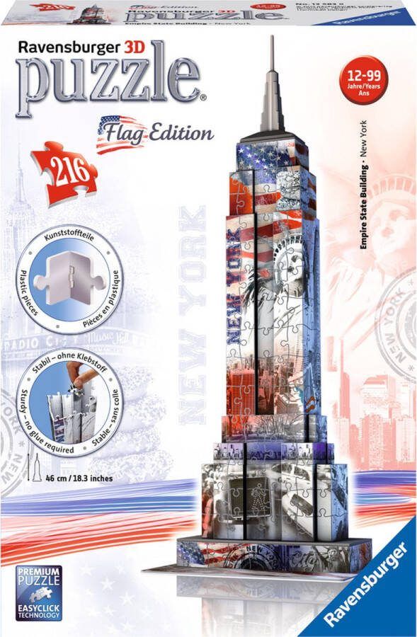 Ravensburger Empire State Flag Edition 3D Puzzel 216 Stukjes