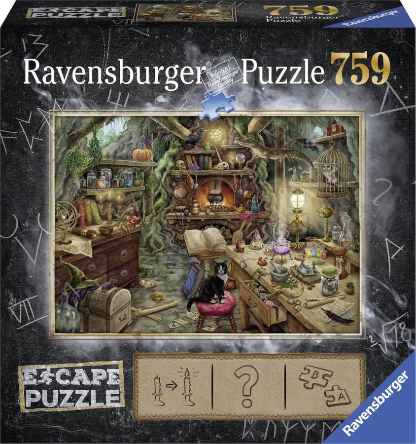 Ravensburger puzzel 759 stukjes escape room 3 kitchen of a witch