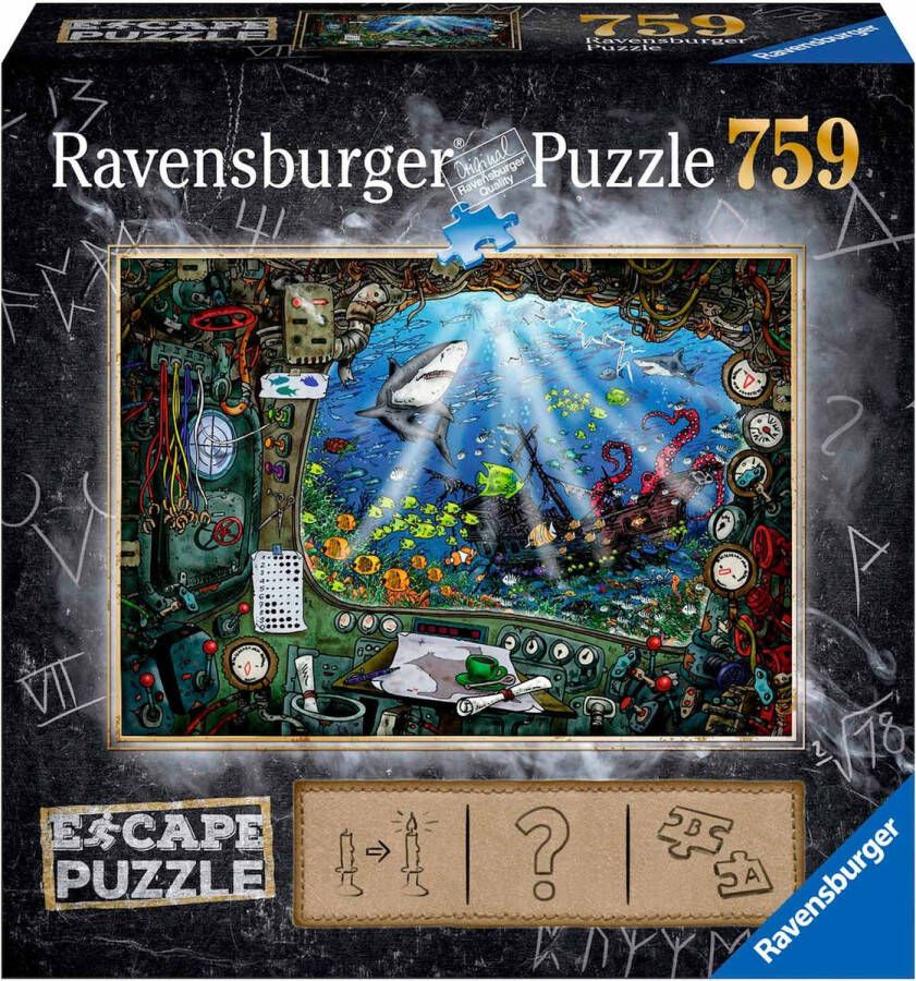 Ravensburger puzzel 759 stukjes escape 4 de onderzeeÃr