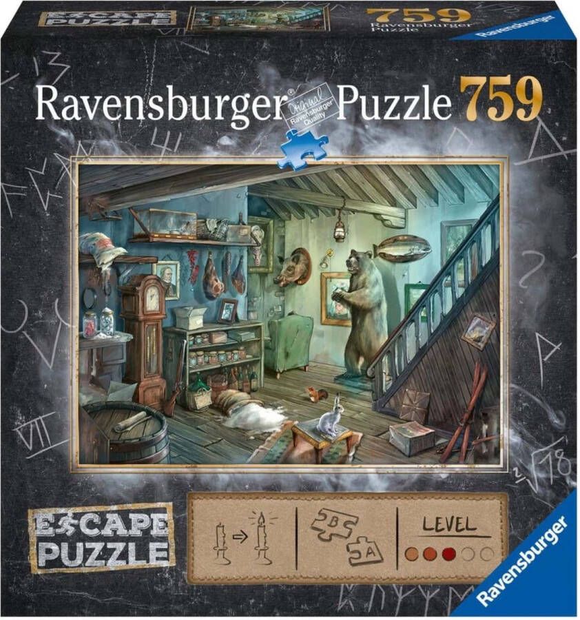 Ravensburger puzzel 759 stukjes escape 8 forbidden basement