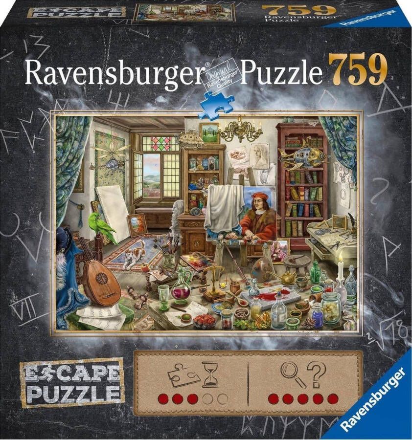 Ravensburger Escape Puzzle Da Vinci Artists Workshop Legpuzzel 759 stukjes