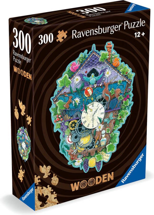 Ravensburger houten puzzel Cuckoo Clock Legpuzzel 300 stukjes