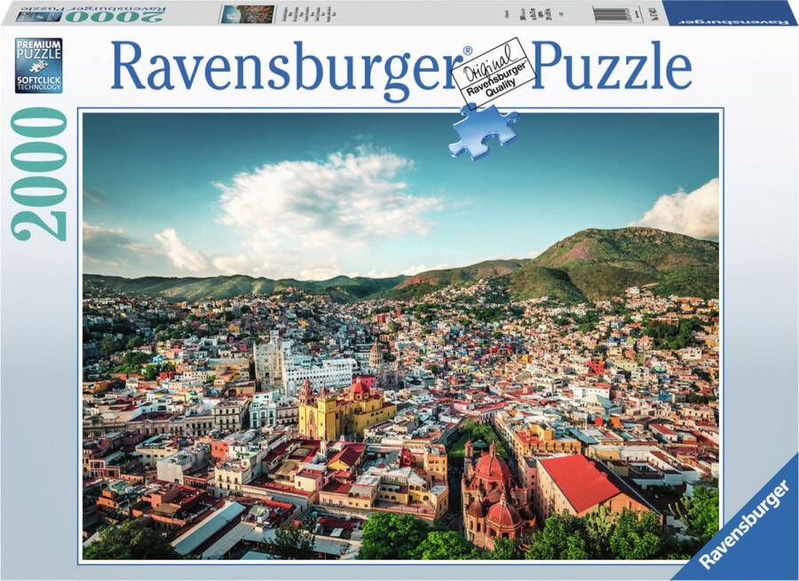 Ravensburger Puzzel Koloniale stad Guanajuato in Mexico Legpuzzel 2000 stukjes