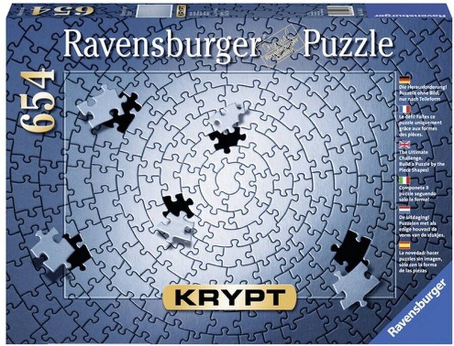 Ravensburger Krypt puzzel Zilver Legpuzzel 654 stukjes
