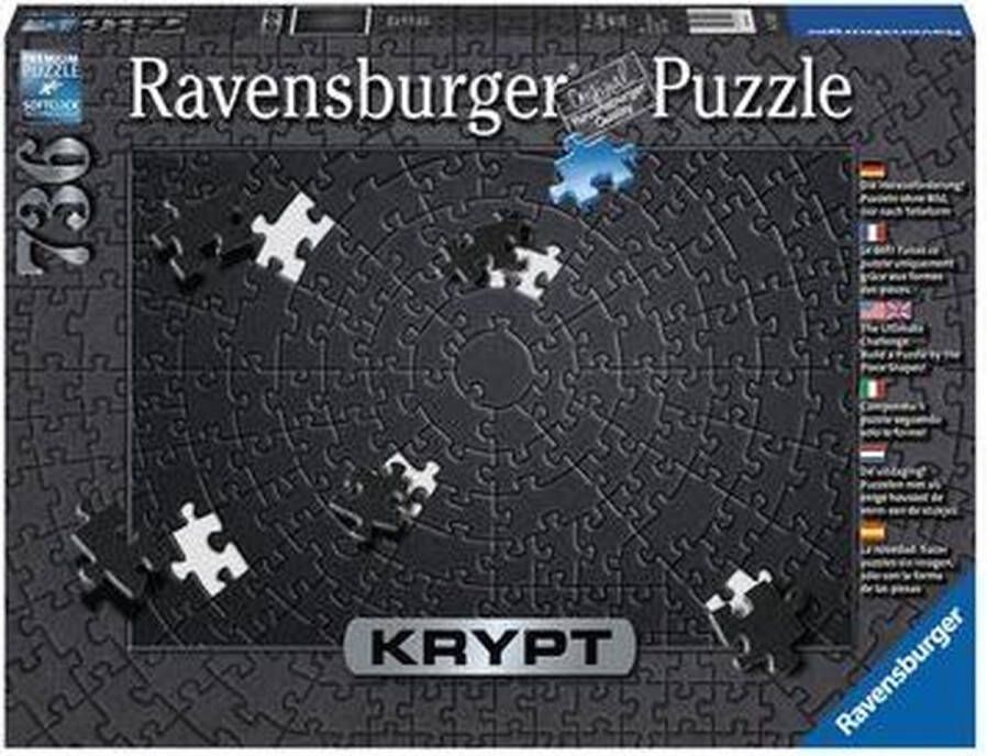 Ravensburger Krypt Puzzel Zwart Legpuzzel 736 stukjes