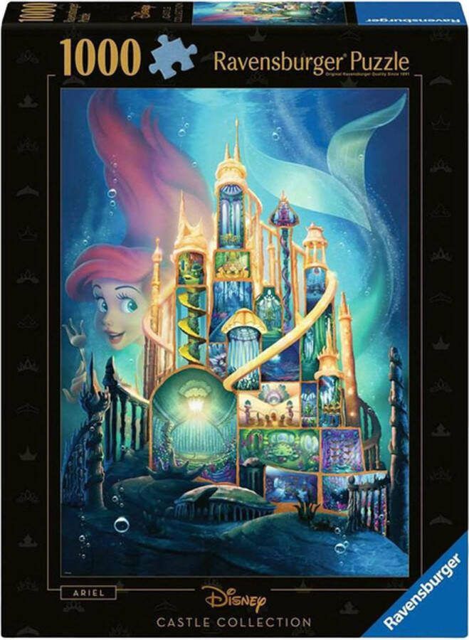 Ravensburger puzzel Disney Castles: Ariel 1000 stukjes