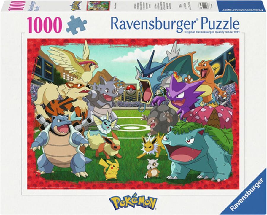 Ravensburger puzzel Confrontatie tussen Pokemon 1000 stukjes