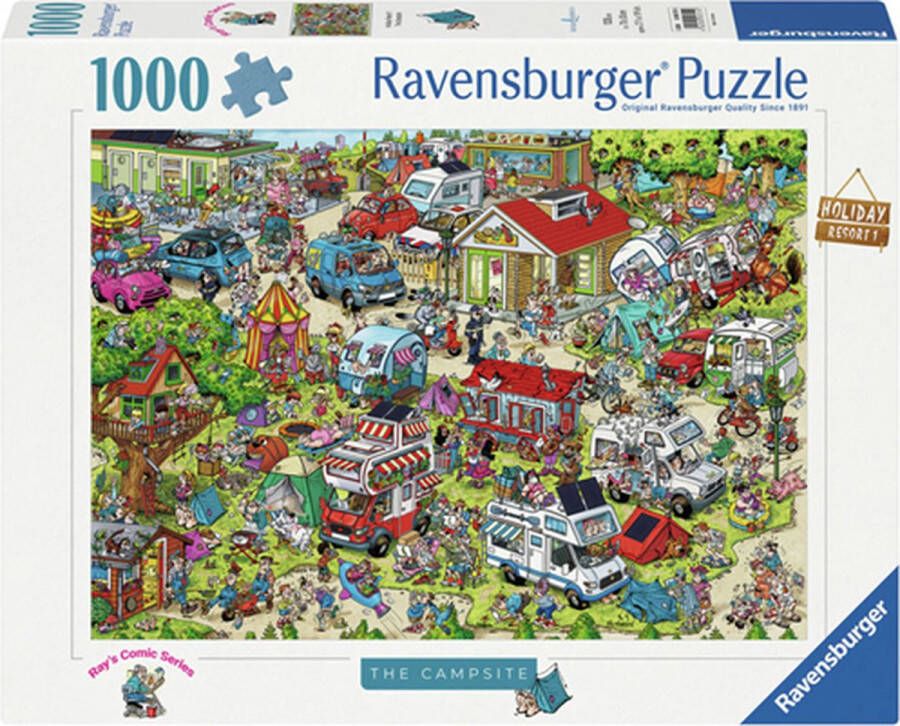 Ravensburger puzzel 1000 stukjes Holiday Resort 1 The Campsite