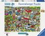 Ravensburger puzzel 1000 stukjes Holiday Resort 1 The Campsite - Thumbnail 1