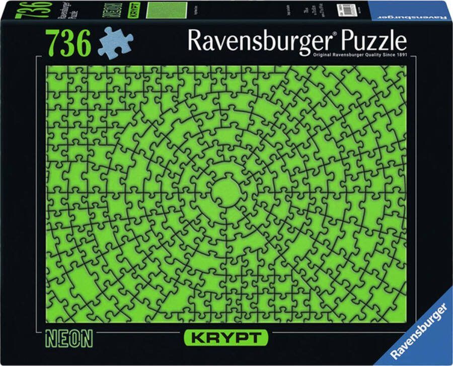 Ravensburger puzzel Krypt Neon Green 736 stukjes