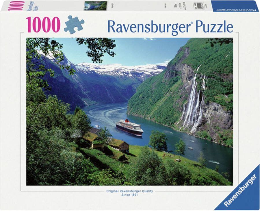 Ravensburger puzzel Noorse fjord 1000 stukjes