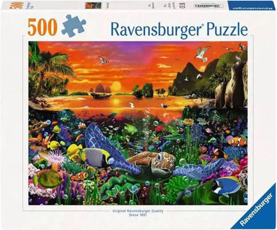 Ravensburger puzzel 500 stukjes Schildpadden in het rif