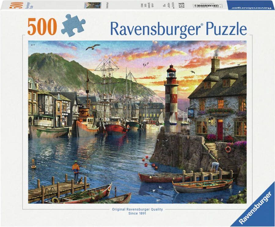 Ravensburger puzzel s'Ochtends bij de haven 500 stukjes