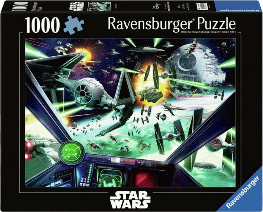 Ravensburger puzzel Star Wars:X-Wing Cockpit 1000 stukjes