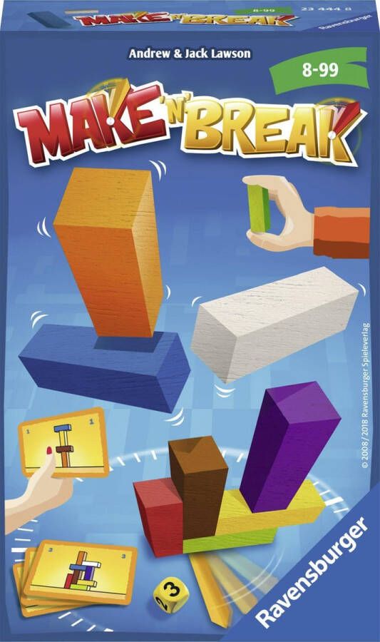 Ravensburger 23444 Make 'n' Break Behendigheidsspel voor onderweg