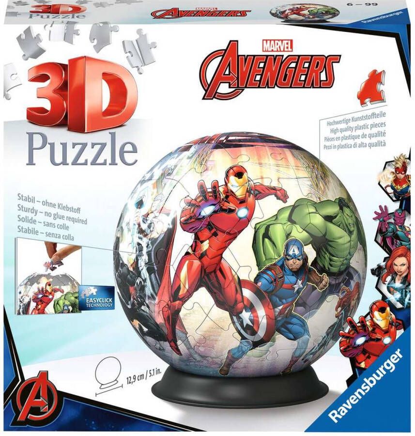 Ravensburger puzzel 72 stukjes Marvel avengers puzzelbal