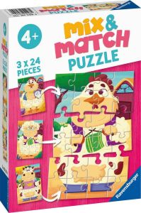 Ravensburger Mix & Match puzzel Mijn boerderijvrienden Legpuzzel 3x24 stukjes