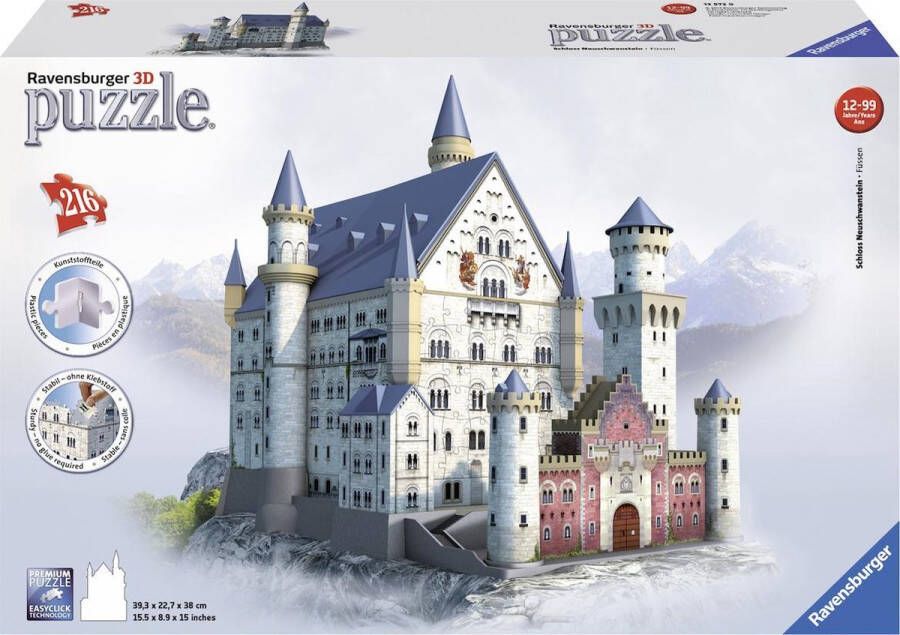 Ravensburger Neuschwanstein- 3D puzzel gebouw 216 stukjes