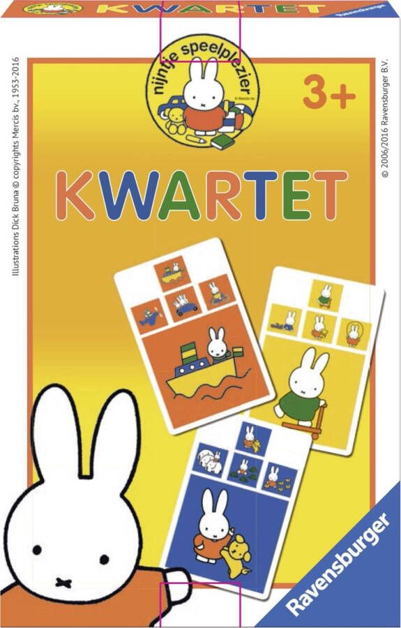 Ravensburger kaartspel nijntje ontdekt de wereld kwartet