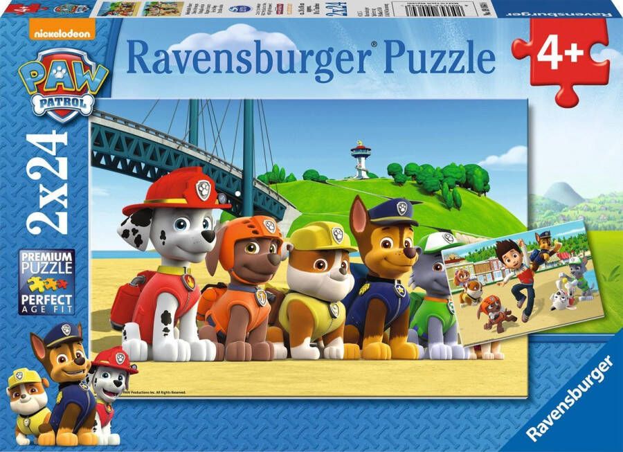 Ravensburger PAW Patrol: Dappere Honden Puzzel 2x24 stukjes