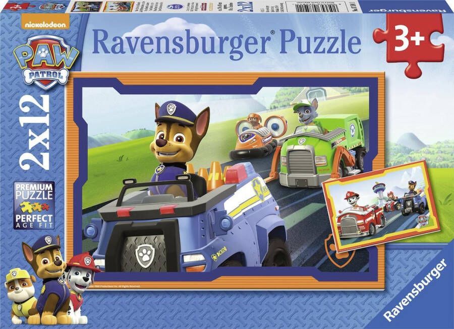 Ravensburger PAW Patrol in actie 2 x 12 stukjes kinderpuzzel