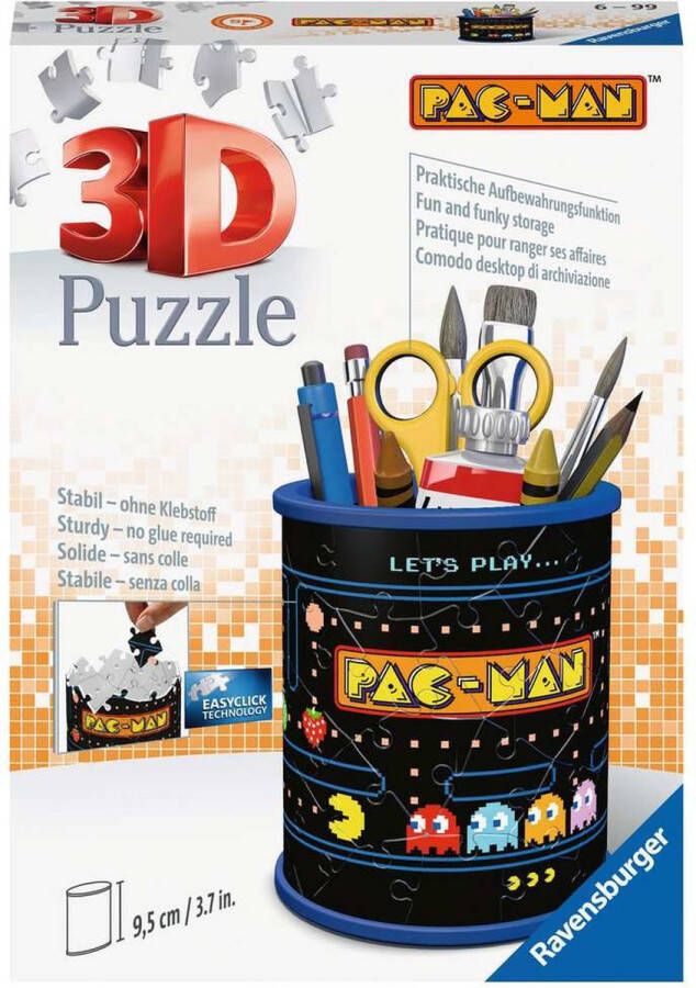 Ravensburger 3D Puzzels Shapes Pennenbak Pac-Man (april)