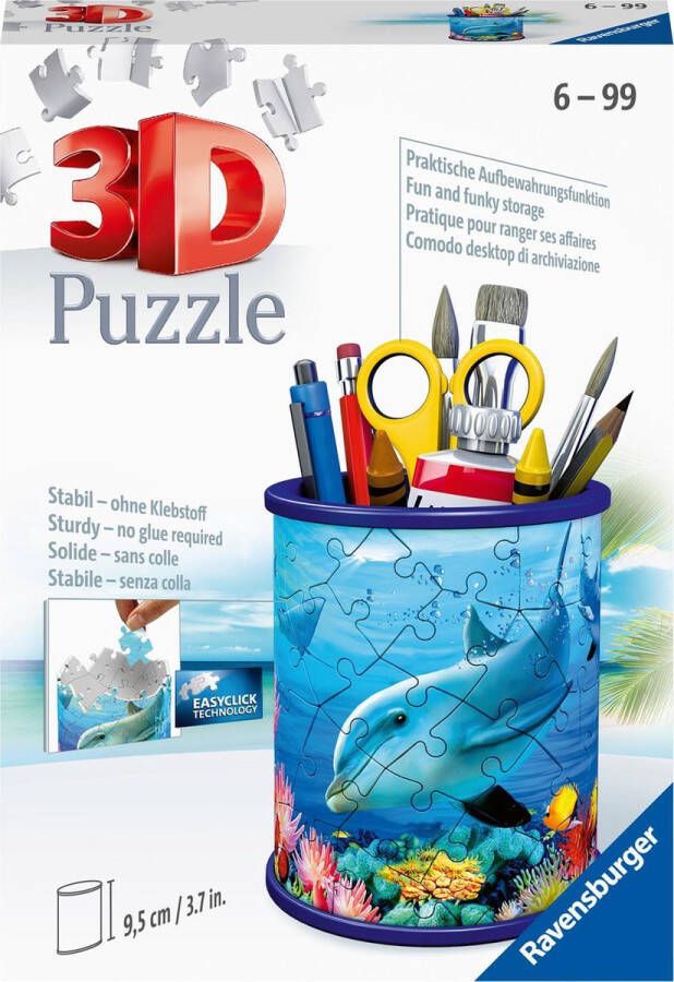Ravensburger Pennenbakje Dolfijnen 3D puzzel 54 Stukjes