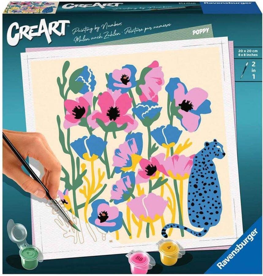 Ravensburger Poppy Schilderen op nummer voor volwassenen