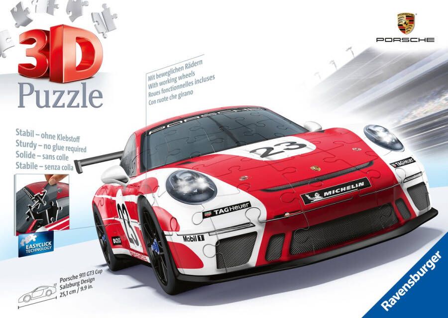 Ravensburger Porsche 911 GT3 Cup Salzburg Design 3D Puzzel