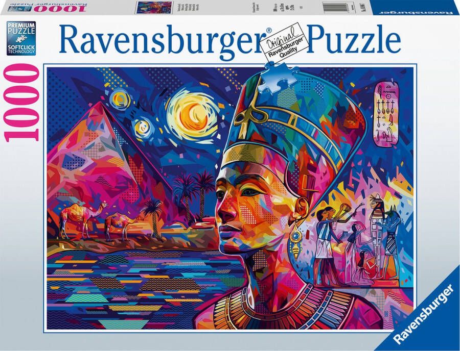 Ravensburger puzzel Nefertiti bij de Nijl Legpuzzel 1000 stukjes