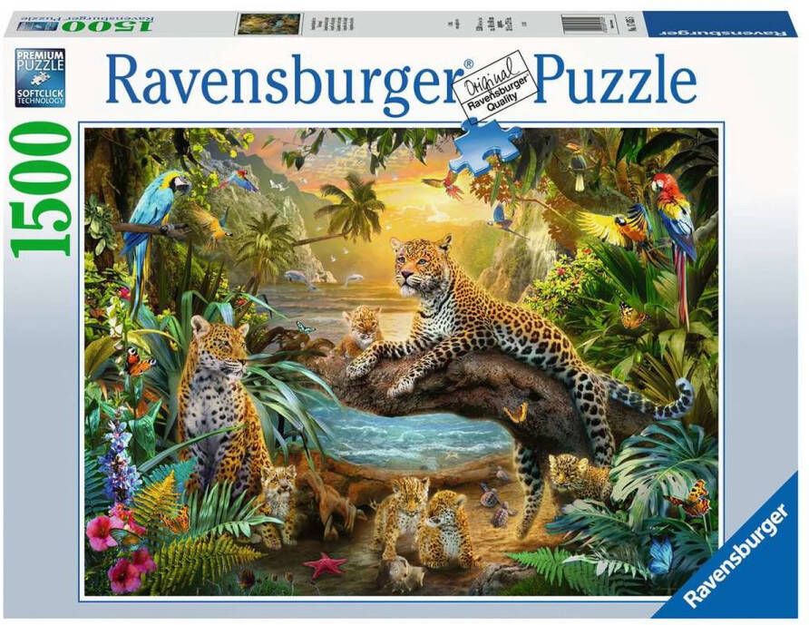 Ravensburger puzzel 1500 stukjes luipaarden in de jungle