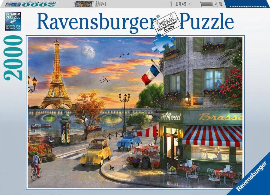 Ravensburger puzzel Romantische avond in Parijs Legpuzzel 2000 stukjes