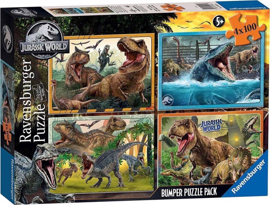 Ravensburger Puzzel 4x100 Jurassic World