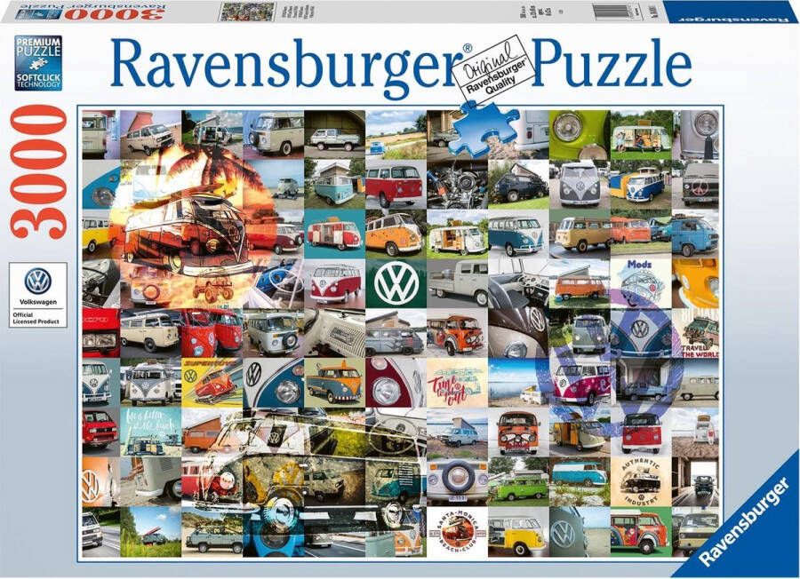 Ravensburger puzzel 99 VW Bulli Moments Legpuzzel 3000 stukjes