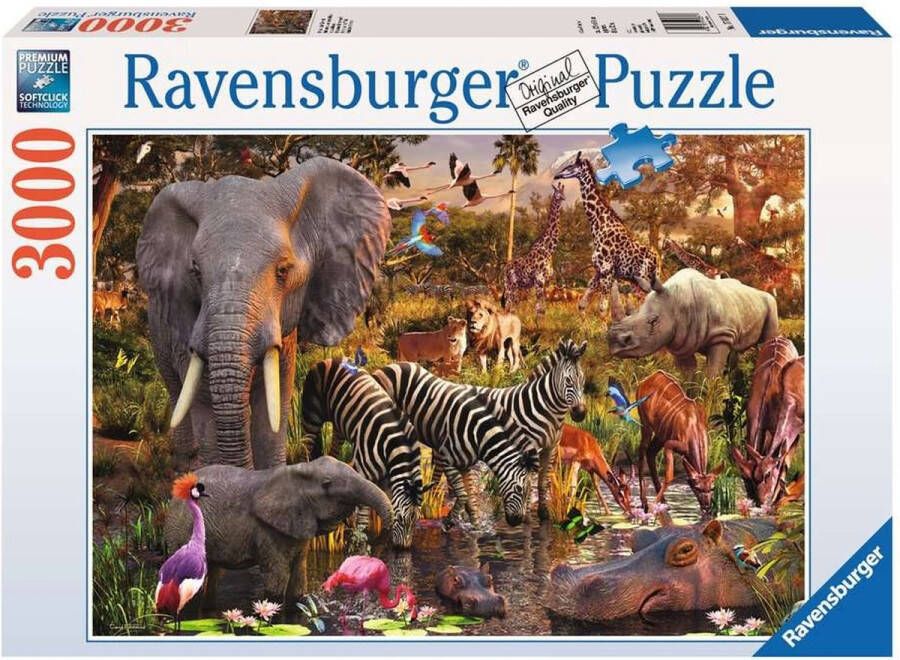 Ravensburger puzzel Afrikaanse dierenwereld Legpuzzel 3000 stukjes