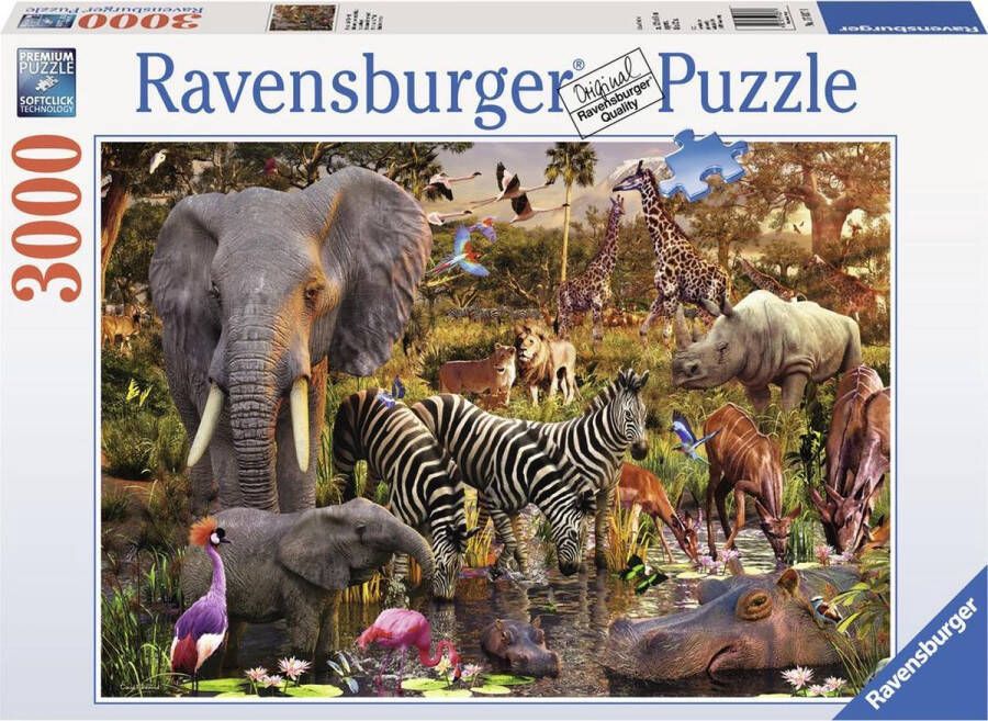 Ravensburger puzzel Afrikaanse dierenwereld Legpuzzel 3000 stukjes