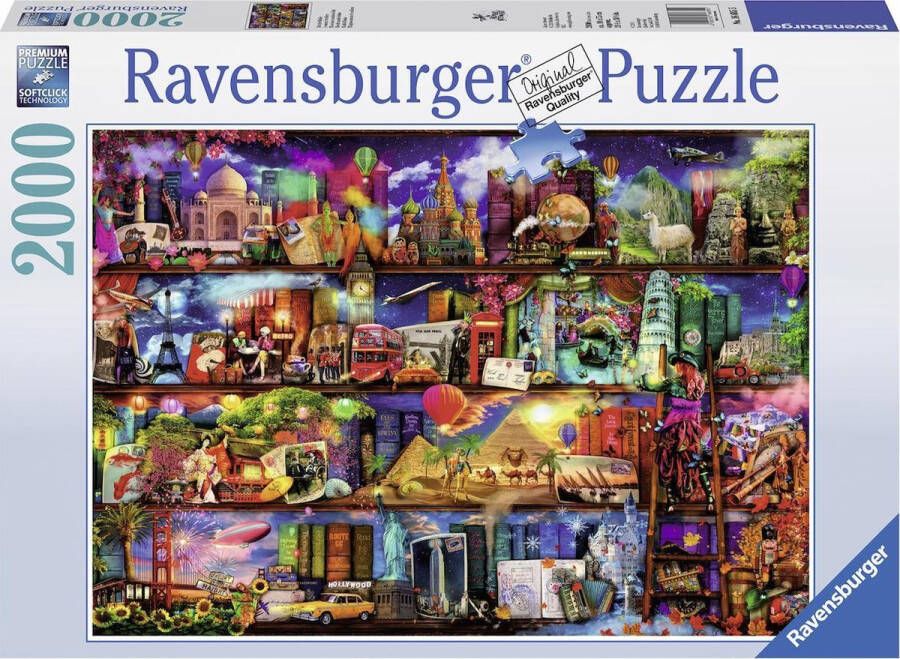 Ravensburger puzzel Aimee Stewart wereld de boeken Legpuzzel 2000 stukjes
