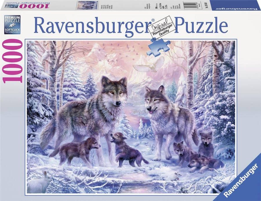 Ravensburger puzzel Arctische Wolven Legpuzzel 1000 stukjes