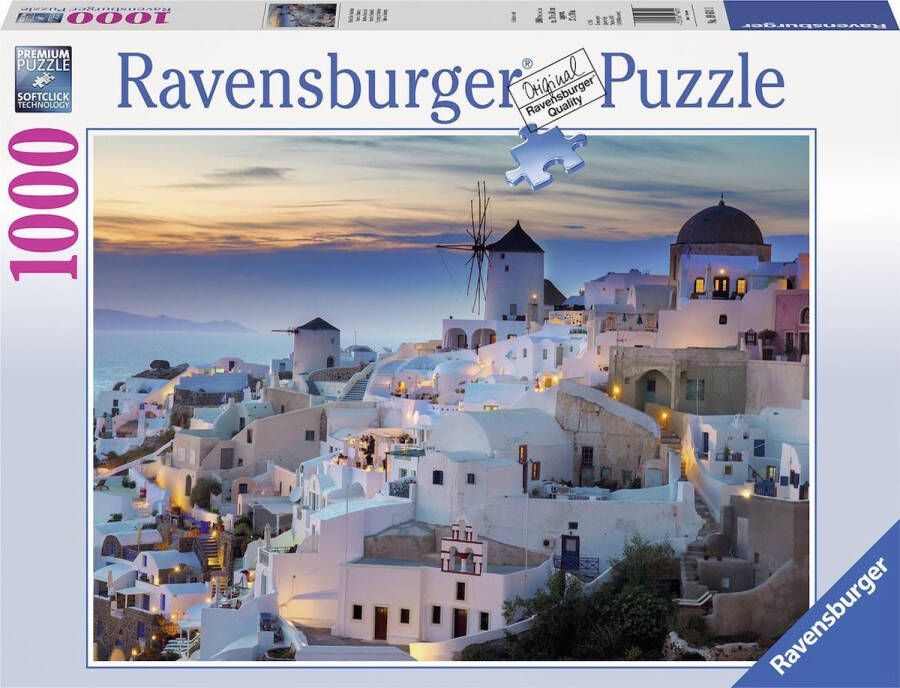 Ravensburger puzzel Avond in Santorini Legpuzzel 1000 stukjes