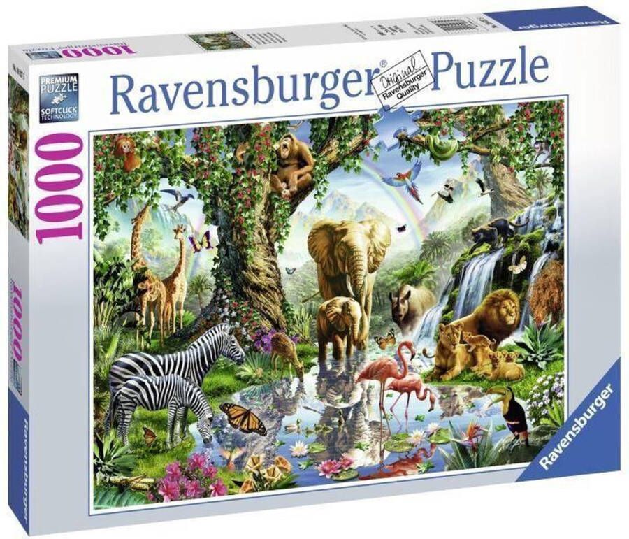 Ravensburger puzzel Avonturen in de jungle Legpuzzel 1000 stukjes