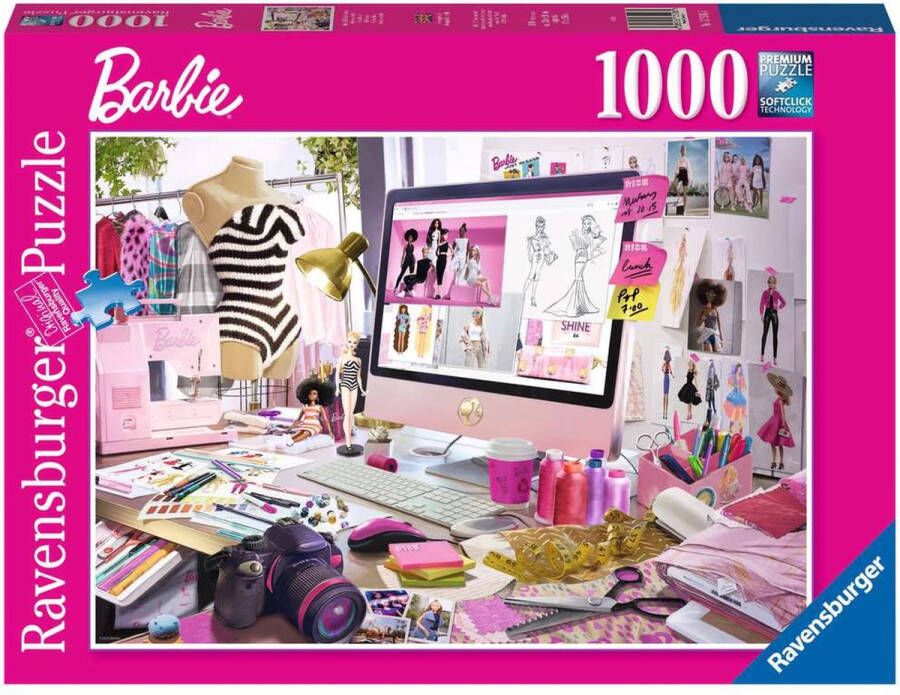 Ravensburger puzzel Barbie Mode-icoon Legpuzzel 1000 stukjes