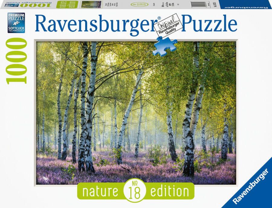 Ravensburger puzzel 1000 stukjes Berkenbos Nature Edition OP=OP