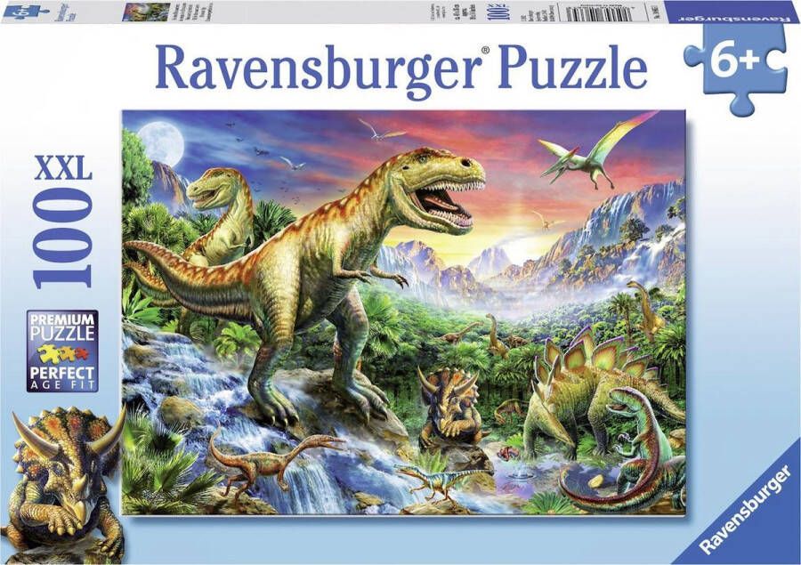 Merkloos Ravensburger puzzel XXL bij de dinosaurussen 100 stukjes