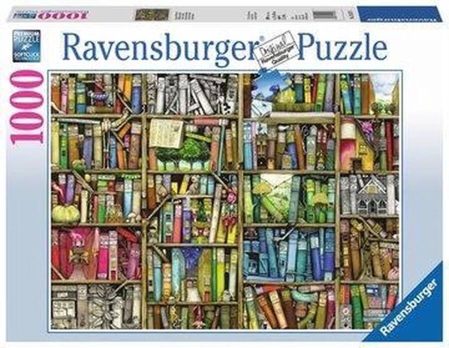 Ravensburger puzzel Bizarre Boekenkast Legpuzzel 1000 stukjes