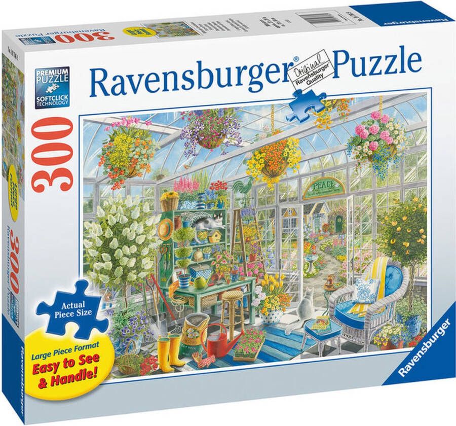 Ravensburger puzzel Bloeiende Tuinkas Legpuzzel 300 stukjes extra groot