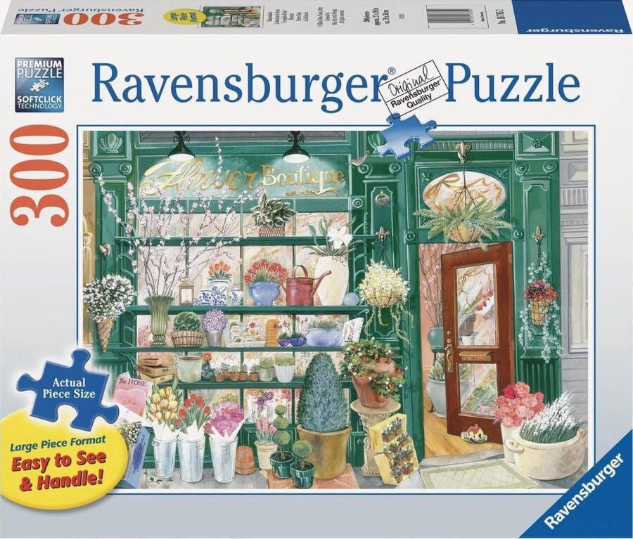 Ravensburger puzzel Bloemist Legpuzzel 300 stukjes extra groot