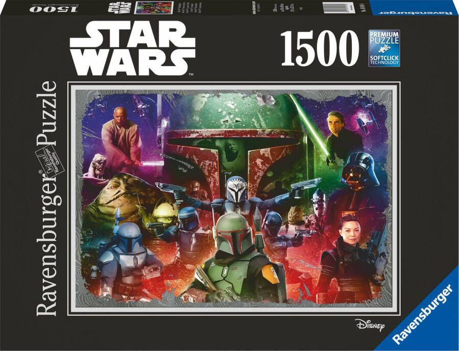 Ravensburger puzzel Star Wars Boba Fett Premiejager Legpuzzel 1500 stukjes